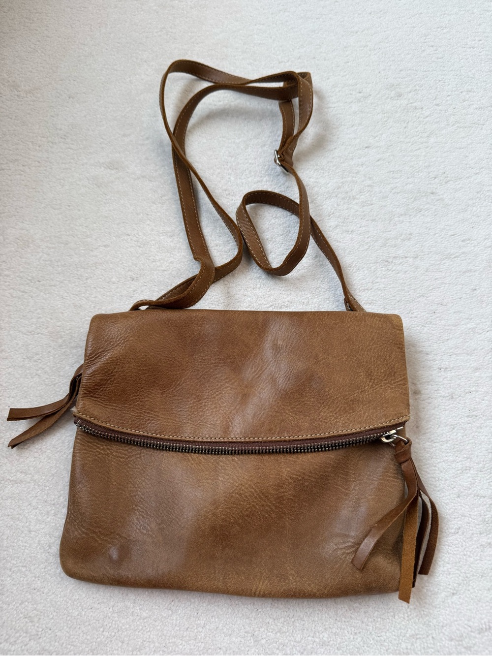 Roots Leather Handbag